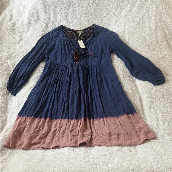 Anthropologie Navy Boho Top with Tassel Detail - Picture 2 of 7